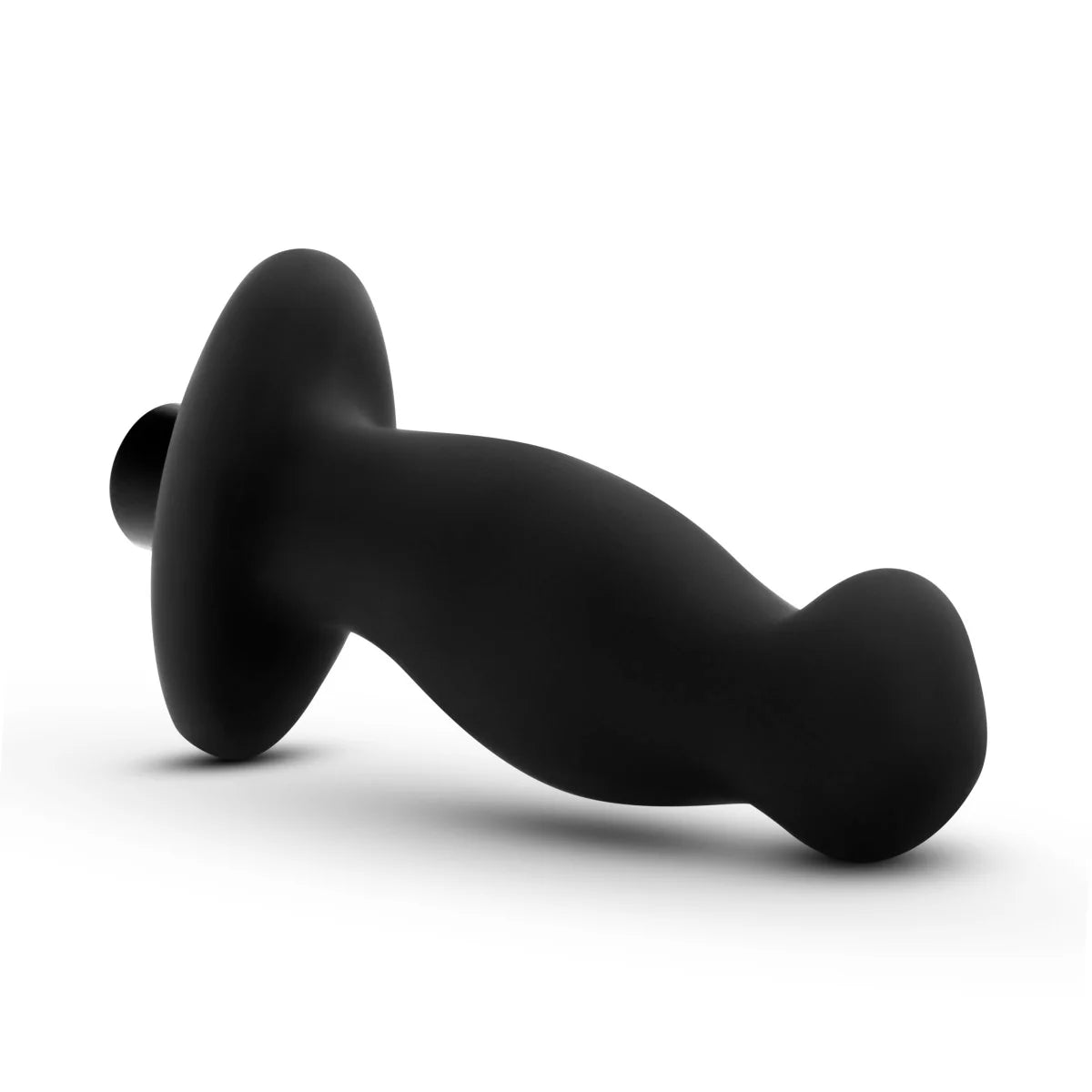 Anal Adventures Platinum By Blush® | Prostate Massager 02 Curved Black 4.25-Inch Vibrating Rechargeable Anal Plug