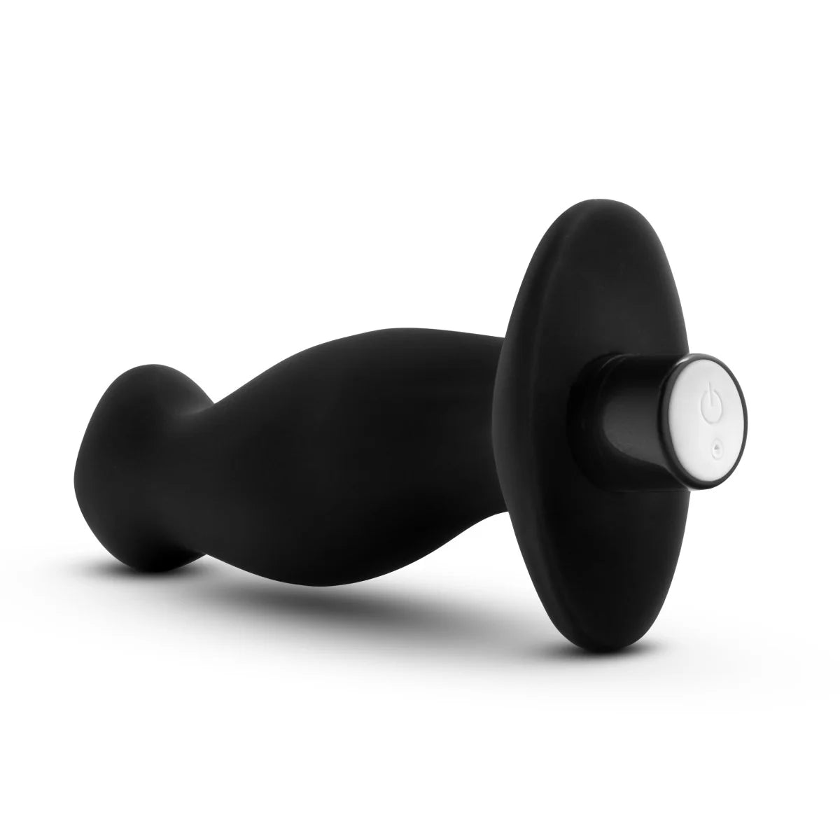 Anal Adventures Platinum By Blush® | Prostate Massager 02 Curved Black 4.25-Inch Vibrating Rechargeable Anal Plug