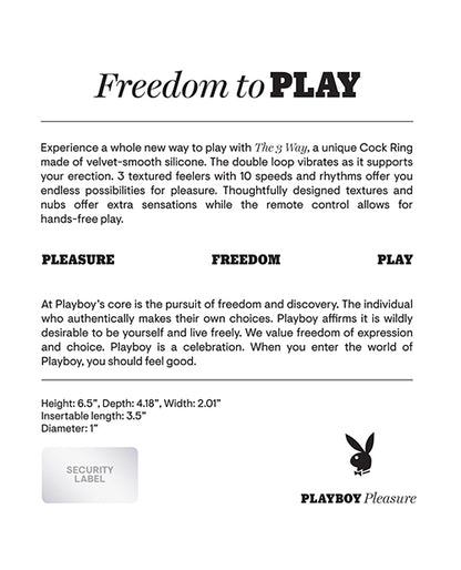 Playboy | Pleasure The 3 Way Cock Ring