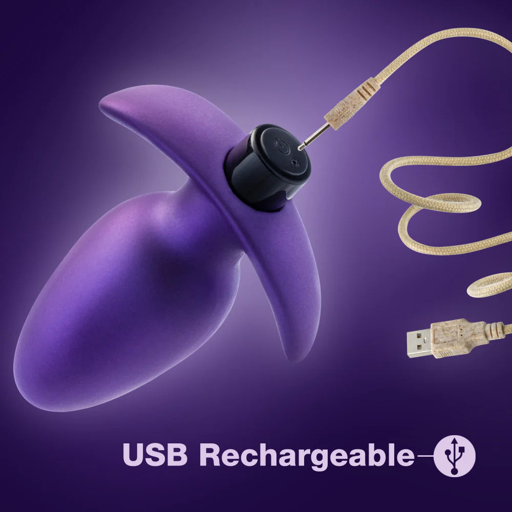 Anal Adventures Matrix By Blush® | Excelsior Plug: Tapered Tip Widens For Filling Sensations in Astro Violet | With Stayput™ Technology & AnchorTech™ Base