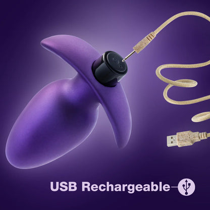 Anal Adventures Matrix By Blush® | Excelsior Plug: Tapered Tip Widens For Filling Sensations in Astro Violet | With Stayput™ Technology & AnchorTech™ Base